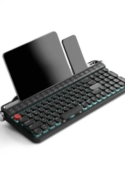 [엑토] 유선.블루투스 기계식 키보드, B705BL, 오테뮤 청축 [블랙/USB]