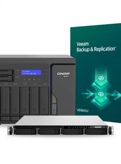 [Veeam] Veeam QNAP 통합솔루션 빔 큐냅 백업 복원 데이터 스토리지 [랙형(TS-h987XU-RP)] [40TB(10TB*4)]