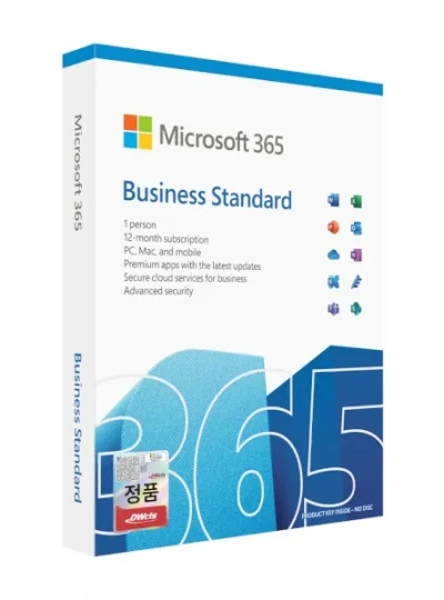 [마이크로소프트] Microsoft 365 Business Standard ESD [기업용/ESD/1년/제품키 E-mail발송]