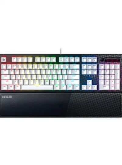 [RAZER] [레이저코리아] 유선 게이밍 키보드, BlackWidow V3 Roblox Edition (블랙위도우 V3 로블록스 에디션), 영문자판 [블랙]