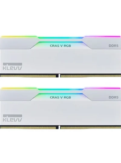 [에센코어] KLEVV DDR5 PC5-57600 CL34 CRAS V RGB White 서린 [32GB (16GB*2)] (7200)