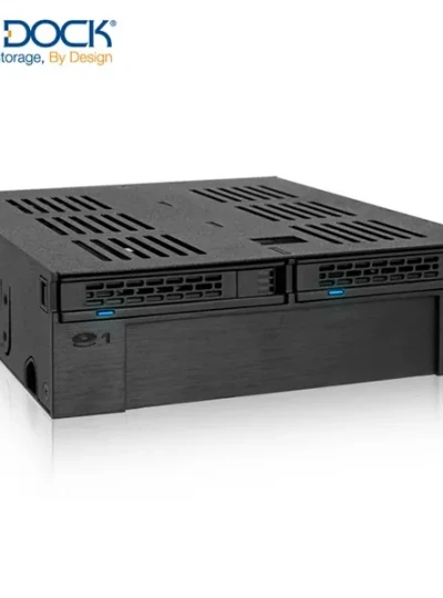 [ICYDOCK] ICYDOCK 3.5형 HDD 장착 하드랙 MB322SP-B (5.25베이 1개 사용[3.5형 HDD 1개, 2.5형 SSD/HDD 2개 장착])