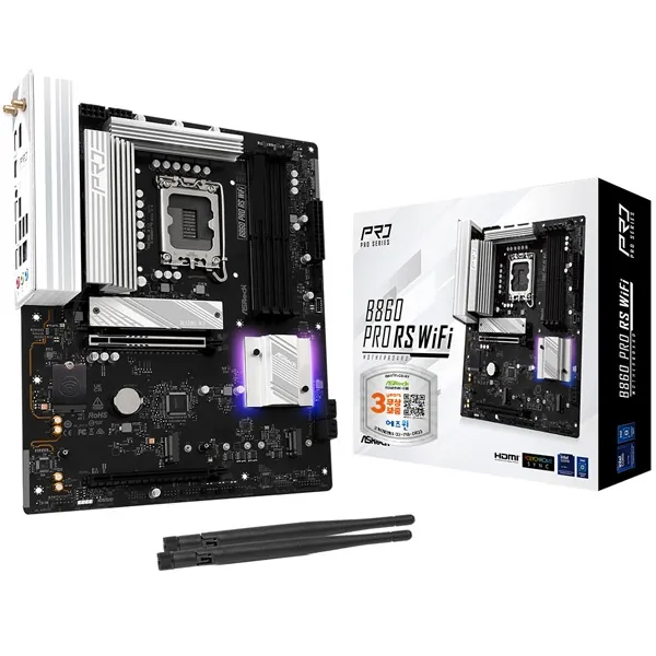 [ASRock] B860 Pro RS WiFi 에즈윈 (인텔B860/ATX)