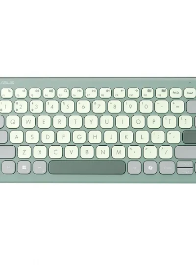 [ASUS] 무선 블루투스 키보드, KW100 저소음 한영자판 [그린티 라떼]