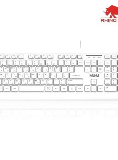 [RHINO GEAR] 유선키보드,라이노기어 MNNM K-5000 [키스킨포함][USB/화이트]