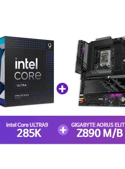 [GIGABYTE] Z890 AORUS ELITE WIFI7 피씨디렉트 + [INTEL] Ultra9 프로세서 285K 정품박스 [결합할인]