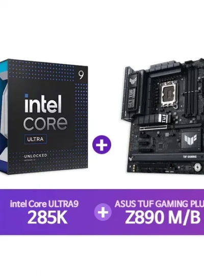 [ASUS] TUF GAMING Z890-PLUS WIFI 코잇 + [INTEL] Ultra9 프로세서 285K 정품박스 [결합할인]