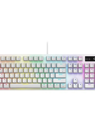 [COX] 유선 기계식 키보드, 콕스 CK460 무빙 LED 축교환, [화이트/USB] 적축