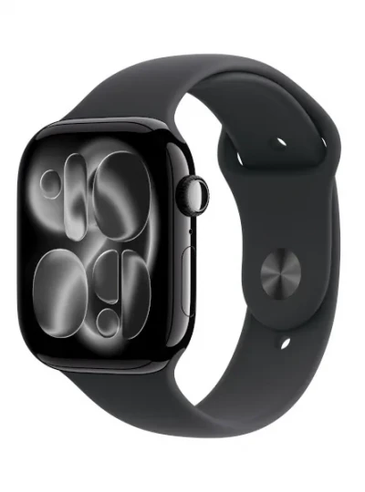 [Apple] 애플워치 11 2025년형 GPS 46mm 제트 블랙 알루미늄, 블랙 스포츠 밴드 (M/L) [MEUX4KH/A]