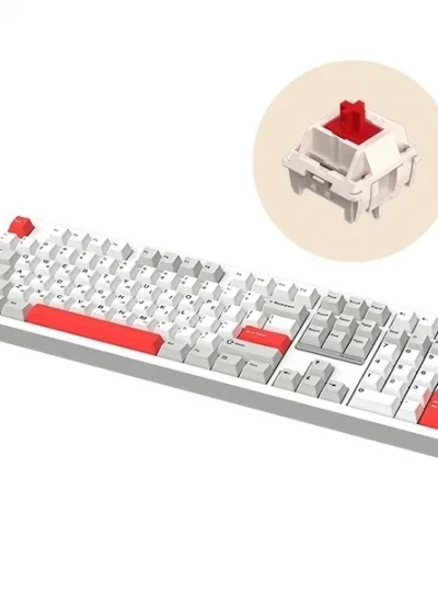 [GEEKSTAR] 유,무선, 블루투스 기계식 키보드, GKG108R HMX 선셋 [화이트]