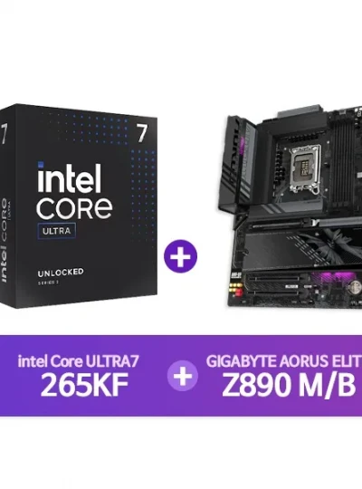 [GIGABYTE] Z890 AORUS ELITE WIFI7 피씨디렉트 + [INTEL] Ultra7 프로세서 265KF 정품박스 [결합할인]