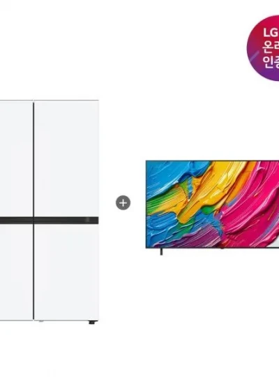 [LG전자] [세트상품] DIOS(디오스) AI 오브제컬렉션 832L 냉장고 + 163cm(65인치) QNED AI TV [S836MQQ012+65QNED75AEA]