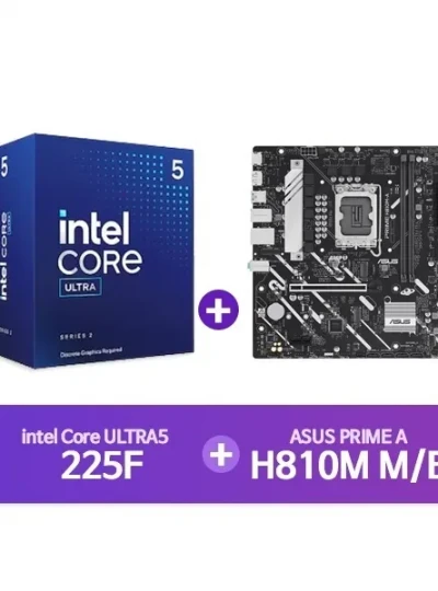 [ASUS] H810M-A 인텍앤컴퍼니 + [INTEL] Ultra5 프로세서 225F 정품박스 [결합할인]