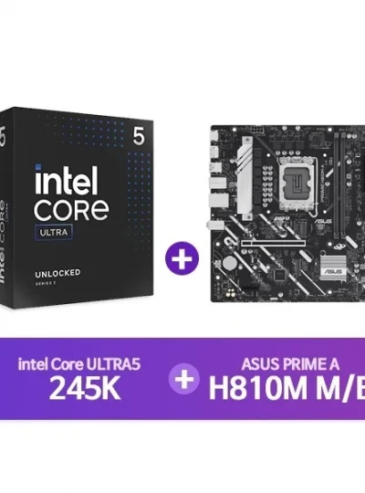 [ASUS] H810M-A 인텍앤컴퍼니 + [INTEL] Ultra5 프로세서 245K 정품박스 [결합할인]