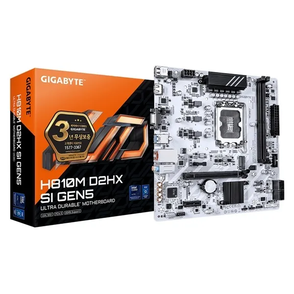 [GIGABYTE] H810M D2HX SI GEN5 제이씨현 (인텔H810/M-ATX)