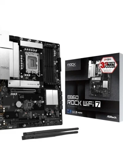 [ASRock] B860 Rock WiFi 7 디앤디컴 (인텔B860/ATX)