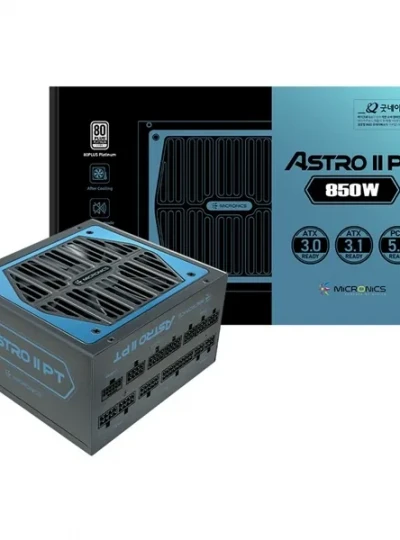 [마이크로닉스] ASTRO II PT 80PLUS PLATINUM 풀모듈러 ATX3.1 [850W] [블랙]