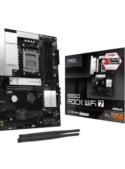 [ASRock] B850 Rock WiFi 7 디앤디컴 (AMD B850/ATX)