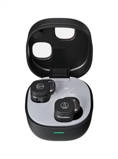 [audio-technica] 오디오테크니카 공식수입원 ATH-SQ1TW2NC 소형 노이즈캔슬링 무선 블루투스 이어폰