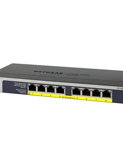 [NETGEAR] 넷기어 GS108PP [스위칭허브/8포트/1000Mbps/PoE+] ◆ 리퍼비시 상품 ◆ ※ 보증기간 : 평생제한보증 / 구성품누락제품