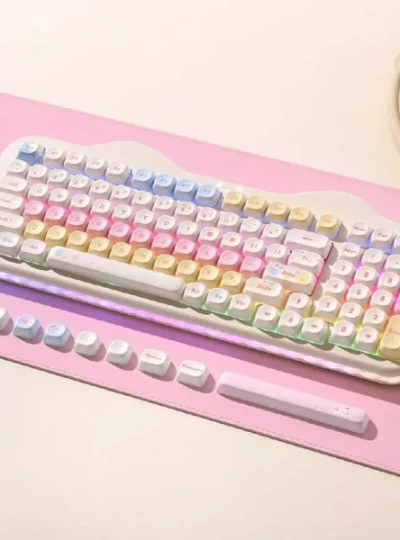 [YUNZII] 유,무선 블루투스 기곗기 키보드, 윤지 C98 cake meow 색상선택