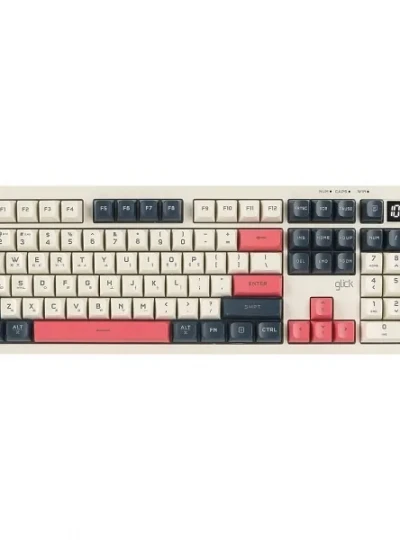 [G-Clicker] 무선, 블루투스 키보드, OFFICEPRO WK50 사일런스 M RGB LCD 105 하바나 카푸치노