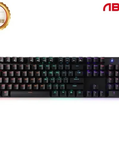 [ABKO] 유선 기계식 키보드, Hacker K640 레인보우 LED 축교환, 갈축 [블랙/USB]