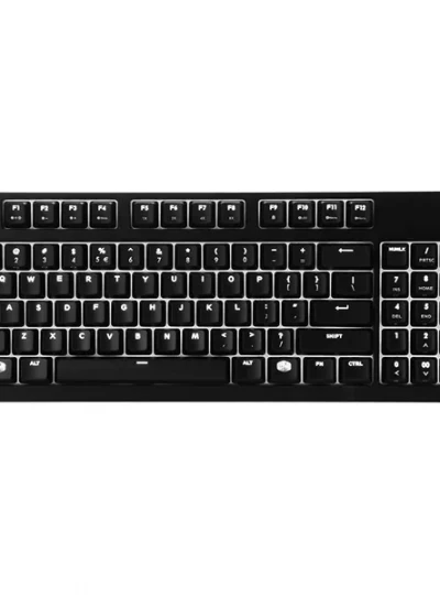 [쿨러마스터] 유선 기계식 키보드, MasterKeys PRO M White LED (마스터키 프로 M), 클릭, 청축 [블랙/USB]