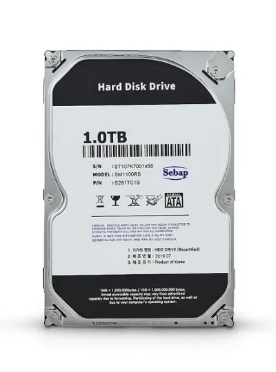 [SEBAP] Amigos HDD 1TB SM1100RS (3.5HDD/ SATA3/ 7200rpm/ 64MB/ PMR/ 리퍼비시)