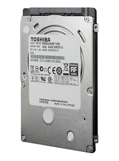 [도시바] TOSHIBA HDD 1TB MQ04ABF100 노트북용 (2.5HDD/ SATA3/ 5400rpm/ 128MB/ 7mm/ SMR)