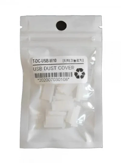 [티테크놀로지] 포트 먼지마개, USB Type-A 전용, T-DC-USB-W10 [화이트/10개]