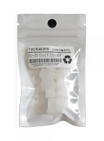 [티테크놀로지] 포트 먼지마개, RJ-45 전용, T-DC-RJ45-W10 [화이트/10개]