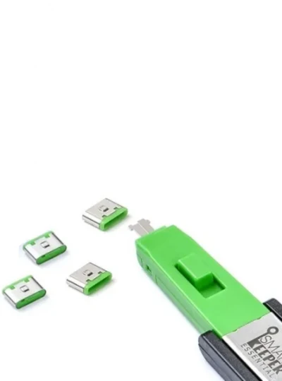 [스마트키퍼] 포트 잠금장치, 스틱형 USB C타입 포트 락, 스마트키퍼 CL04PKGN [그린/미니키1개+커넥터 4개]