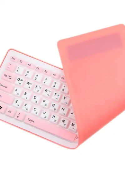 [MBF] 유선 롤 키보드, MBF-ROLL103 PK, 103키 [핑크/USB]