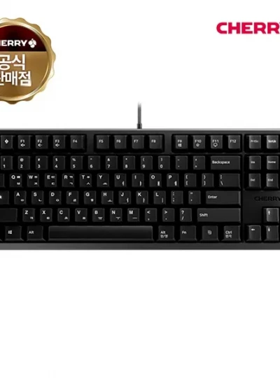 [Cherry] 유선 기계식 미니키보드, G80-3000S TKL, G80-3830LWAKR-2, 저소음, 리니어 적축 [블랙/USB]