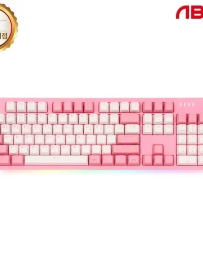[ABKO] 유선 기계식 키보드, AN02 RGB BAR 축교환, 청축 [핑크/USB]