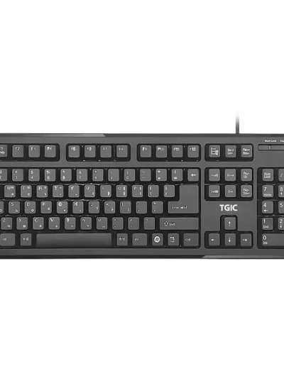 [TGIC COMPUTER] 유선키보드, TGC-K200S [블랙/USB/키스킨포함]