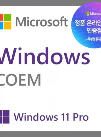 [마이크로소프트] Windows 11 Pro [COEM(DSP)/한글/64bit]
