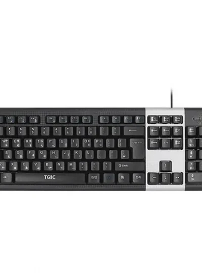 [TGIC COMPUTER] 유선키보드, TGC-K2200V [블랙/USB/키스킨포함]