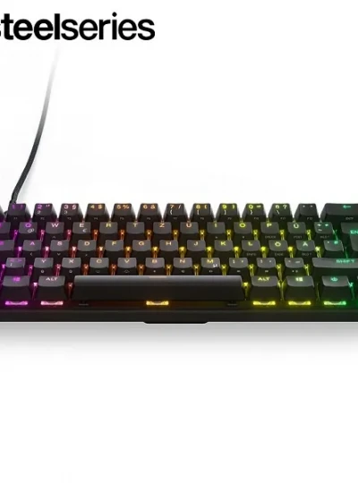 [스틸시리즈] 유선 기계식 미니키보드, Apex Pro Mini (에이펙스 프로 미니) [엠앤웍스정품] 영문자판 [블랙/USB]