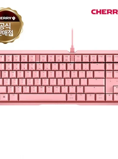 [Cherry] 유선 기계식 미니키보드, MX BOARD 3.0S TKL, G80-3876HSAKR-9, 클릭 청축 [핑크/USB]