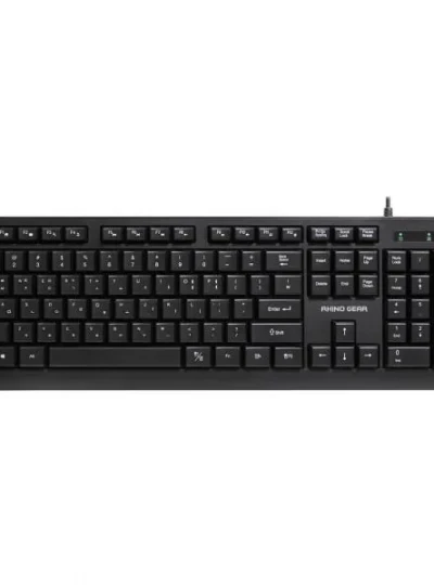 [RHINO GEAR] 유선키보드, K-312U [블랙/USB/키스킨포함]