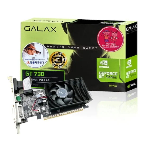 [GALAX] GeForce GT730 D3 4GB LP