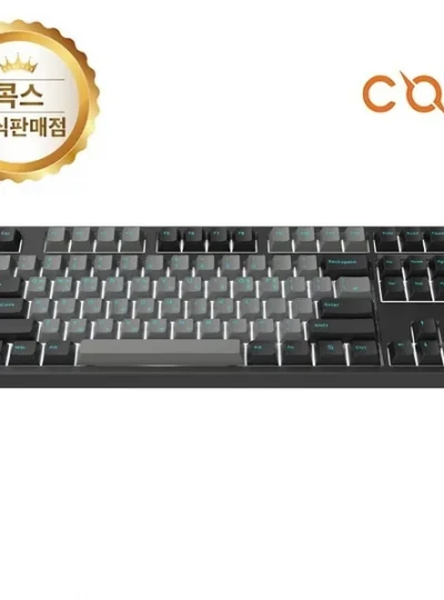 [COX] 유선 기계식 미니키보드, CX87G PBT 가스켓 마운트, 황축 [블랙/USB]