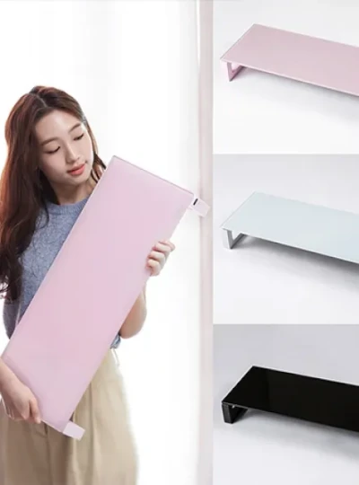 [미카이] 모니터받침대, UVC 살균 강화유리 SS101 [블랙]